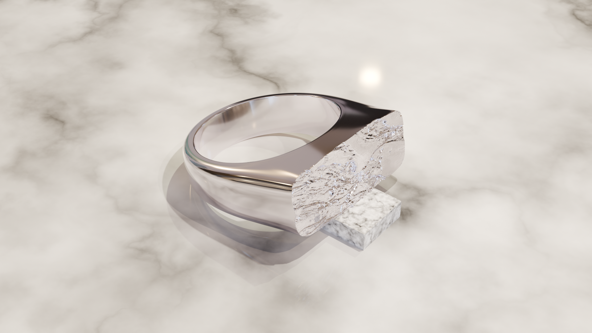 Bague Rock — Texture brute